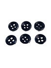 6 Dark Blue Buttons 20mm 4 Large Hole Round Flat Sewing Arts Crafts Crafting