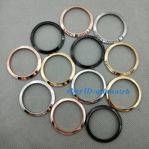 Silver Fluted Bezel Stainless Steel Fit 36mm 39mm Watch Case Ring Repair Parts - Picture 1 of 22