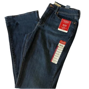 10M Levi Strauss Signature Women's Mid Rise Bootcut Denim Jeans 10 M Inseam 32" - Picture 1 of 11