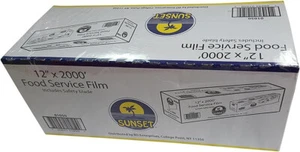 Sunset Food Service Plastikfolie - 12" x 2000' - inklusive Sicherheitsklinge - Bild 1 von 1