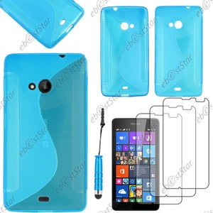 Coque SiliconeS-line Bleu Microsoft Nokia Lumia 535+Mini Stylet+3 Film écran - Photo 1 sur 1
