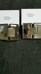 Shower Door Hinge POLISHED NICKEL MIRROR FINISH WITH 10 DEGREE PIN - Picture 1 of 1
