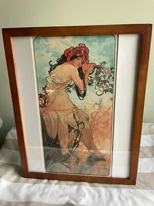 Alphonse Mucha Summer Framed Print Seasons Art Nouveau 12x15 Ete Été (1896) - Picture 1 of 3