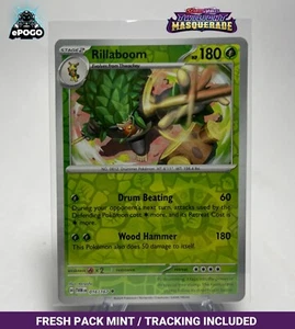 Rillaboom 016/167 Holograma Inverso Pokemon Mascarada Crepúsculo COMO NUEVO ENVIADO HOY - Imagen 1 de 2