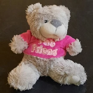 TEDDY BEAR Cuddles PINK Jumper Fab Friend 7.5” PLUSH CUDDLY SOFT TEDDY - Picture 1 of 6