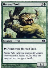 4x Horned Troll MTG 8th Edition NM Magic Regular