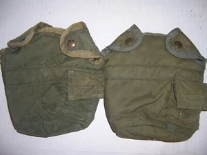 2pcs Genuine US Military OD ALICE CANTEEN COVER 1QT CARRIER POUCH - Picture 1 of 3
