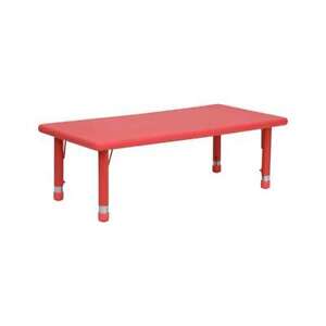 Flash Furniture  Activity Table - YU-YCX-001-2-RECT-TBL-RED-GG