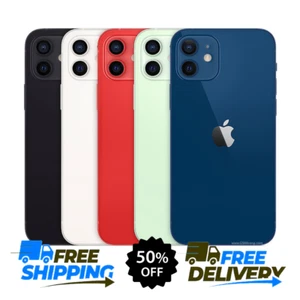 Apple iPhone 12 64GB 128GB Fair Condition Unlocked Verizon AT&T Black Green Red - Afbeelding 1 van 8