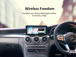 Wireless Apple CarPlay Converter Dongle for Cars with Factory Fit Wired CarPlay - Picture 1 of 2