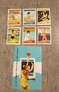 BENIN OLYMPHILEX'96 SOCCER &TENNIS SET &BLOCK MNH - Picture 1 of 1