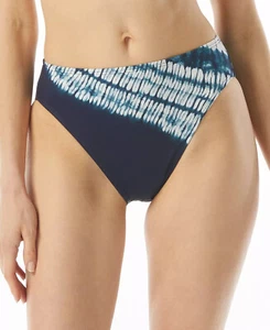 MICHAEL KORS High Leg Bikini Swim Bottoms Navy Print Size XS $62 - NWT - Picture 1 of 4