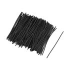 2.4 Inches Metallic Twist Ties Reusable Cable Cord Wire Ties Black 500pcs