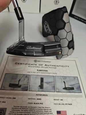Nueva hoja de golf Bettinardi Putter SS8 25 aniversario certificado de autenticidad 35 pulgadas Foto 1 de 4