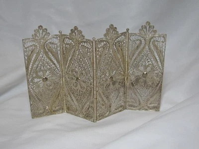 Divisor de habitación filigrana miniatura 92,5 % plata - regalo coleccionable vintage Foto 1 de 3