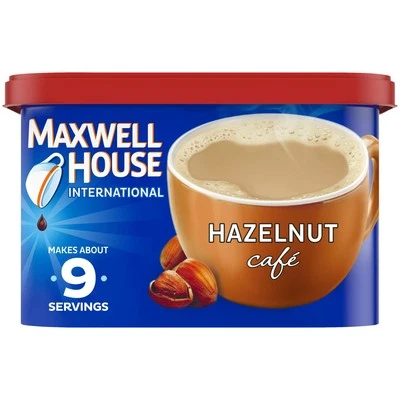 Mezcla de bebidas estilo café avellana Maxwell House International, 9 oz Foto 1 de 4