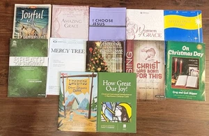 Church Choir Sheet Music Book Lot Worship Amazing Grace Musical Christmas + - Picture 1 of 9
