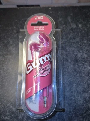 Auriculares JVC Gumy Rosa Melocotón con Cable Bass Boost Nuevos/Sellados HA-F160-P Foto 1 de 2