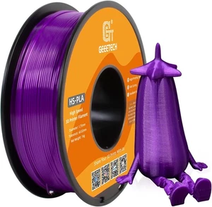 New Geeetech 3D Printer Filament HS-PLA 1kg 1.75mm Purple Rapid Printing HS-PLA - Picture 1 of 10