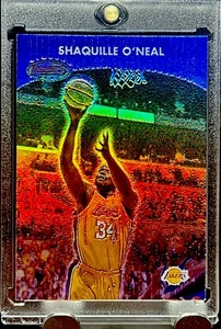 Shaquille O'Neal Shaq RARE REFRACTOR INSERT HOLO FOIL INVESTMENT CARD SSP-LAKERS - Picture 1 of 5