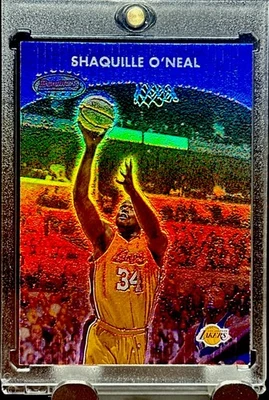 Shaquille O'Neal Shaq RARE REFRACTOR INSERT HOLO FOIL INVESTMENT CARD SSP-LAKERS - Image 1 of 4