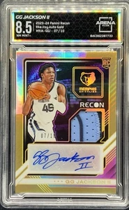 GG JACKSON II 2023-24 Panini Recon RPA #RJA-GGJ Rookie RC GOLD 07/10 ARENA 8.5 - Picture 1 of 2