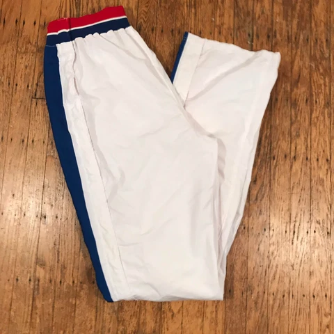 Vtg 90s Champion 40 NBA Authentic  Detroit Pistons On Court Pants White 92-93 Cover