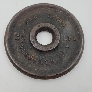 Weight Plate Dan Lurie 2.5 lb Barbell Standard 1" Hole - One Plate NY Brooklyn - Picture 1 of 3