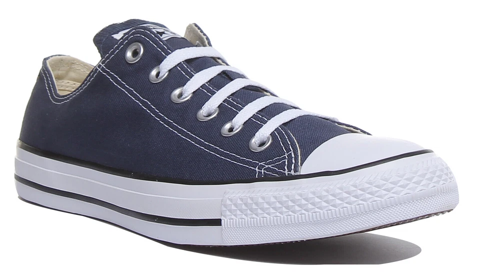 Converse All Star Ox Hombre Corte Bajo Zapatillas Casual en Negro Tallas GB 7 - Imagen 1 de 1