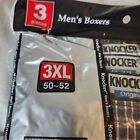 PACK OF 3 Men's Essential's Knocker's Boxers TB3500 by 247 Frenzy 3XL Plaid 