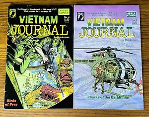 VIETNAM JOURNAL #4 & 5 LOT OF 2 Apple Comics POW MIA Don Lomax Army Nam Military - Picture 1 of 4