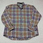 GANT Salty Dog Men's Button Down Shirt Size M Multicolor Plaid Flannel Shirt USA