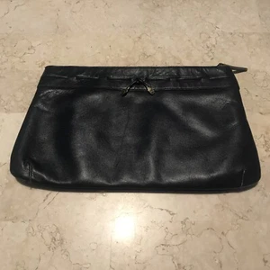 Etienne Aigner Navy Leather Clutch Vintage - Picture 1 of 8
