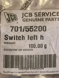 JCB Genuine Switch Left 701/55200 - Picture 1 of 2
