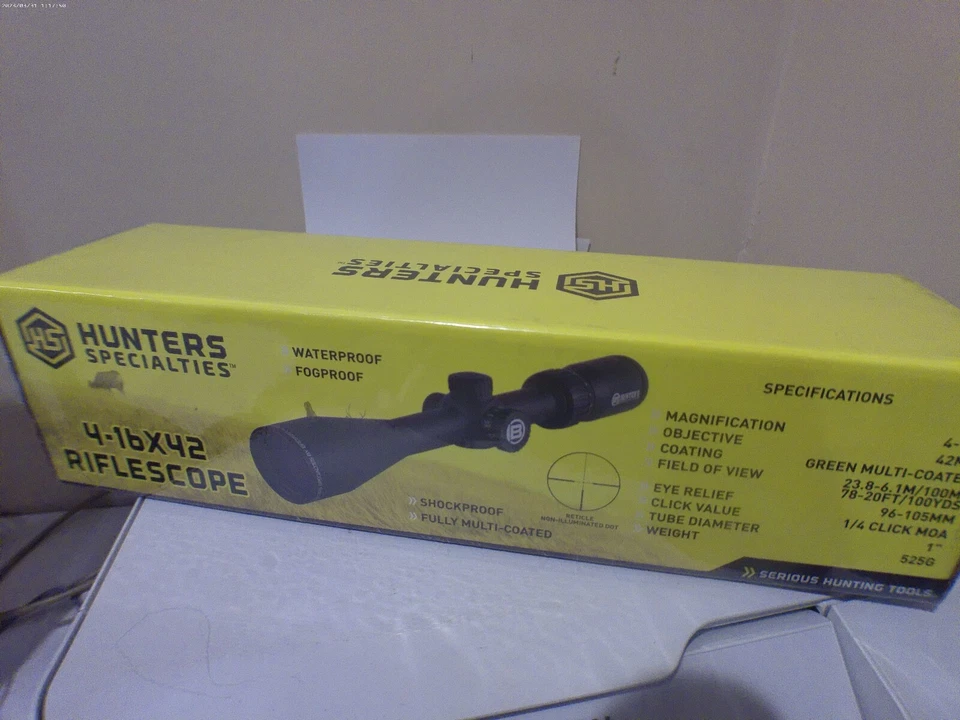 Hunter's specialties (4-1b by 42) New in box riflescope - Image 1 of 3