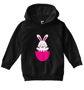 Easter Rabbit In Egg - Cute Adorable Bunny Holiday Toddler/Youth Hoodie - Picture 1 of 12