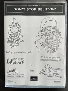 STAMPIN UP DON’T STOP BELIEVIN’ CLING STAMP SET Rare Retired NEU - Bild 1 von 2
