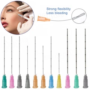New 50pcs Disposable Micro Cannula with Puncture Blunt Tip Various Size Optional - Picture 1 of 27