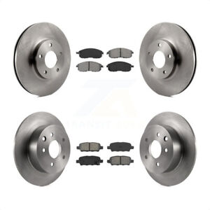 [Front+Rear] Disc Brake Rotors And Semi-Metallic Pads Kit For Nissan Altima