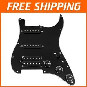 Prewired 11 Hole HSS Loaded Pickguard with Noiseless Alnico 5 Pickup for Strat - Picture 1 of 11