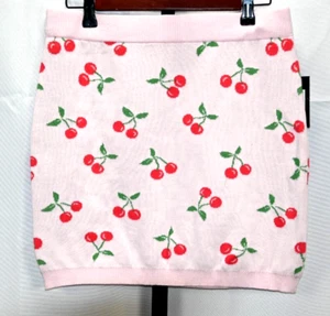 Art Class pink cherry skirt size XL(14/16) RN#17730 NWT 100% cotton - Picture 1 of 3