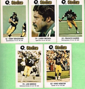 Lot of 5 1981 Steelers Police Trading Cards - Coca-Cola & Kiwanas - Bild 1 von 2