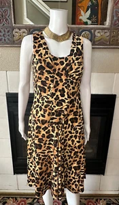 Tiana B. XS cheetah print Dress armpit to armpit 15" Length 39.5" - Picture 1 of 16