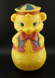 Vintage 1962 Eldon Toys Roly Poly Bear Chime Baby Toy Made in the USA - Picture 1 of 7