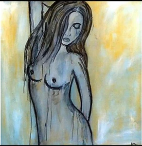 Artist KATIE DOBSON 91cm X 91cm Stretched ready to hang - Picture 1 of 2