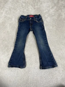 Levi’s Jeans Girls 4 Blue Denim Cotton Flared Leg 517 Kids Youth Dark Wash - Picture 1 of 16