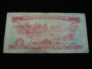 Vietnam 1966 1 Dong (Mot Dong) Banknote Rare AB06) - Picture 1 of 2