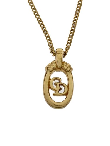 Collana Christian Dior ovale in CD logo GLD top disponibile uomo