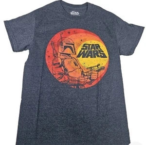 Star Wars Para Hombres Boba Fett Azul Marino Brezo Camiseta Camiseta Nueva Pequeña S - Imagen 1 de 4