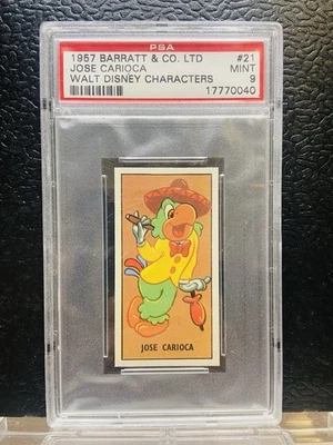 Barratt & Co Ltd 1957 personajes de Walt Disney José Carioca PSA 9 tres caballeros Foto 1 de 2